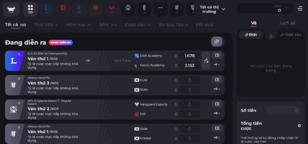 Hướng dẫn cách tham gia cá cược tại E-Sports