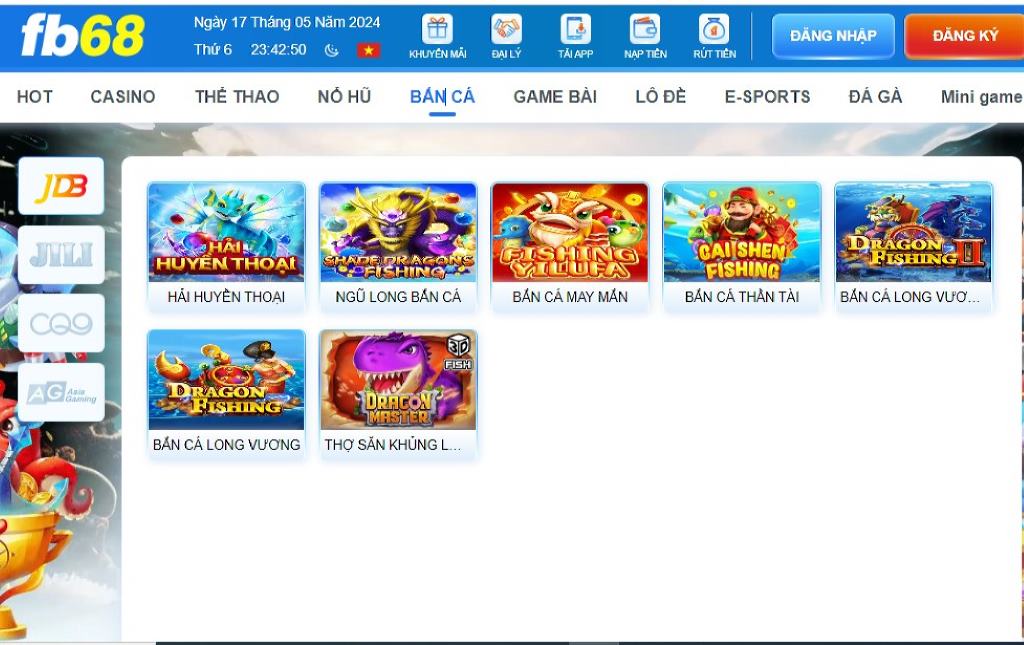 Các tựa game bắn cá đẳng cấp hàng đầu hiện nay