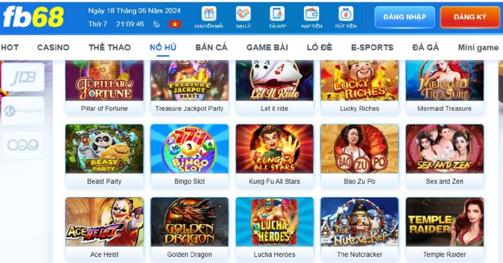 Đừng ngần ngại chọn lựa khám phá các tựa game nổ hũ đẳng cấp